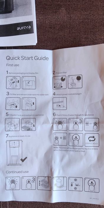 Dozator de apa filtrata fierbinte sau rece Aqua Optima Aurora