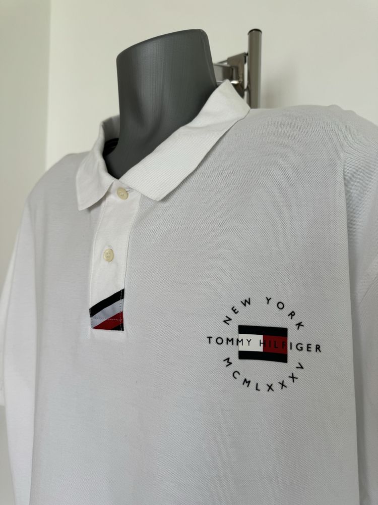 Мъжка бяла тениска Tommy Hilfiger размер 4XL