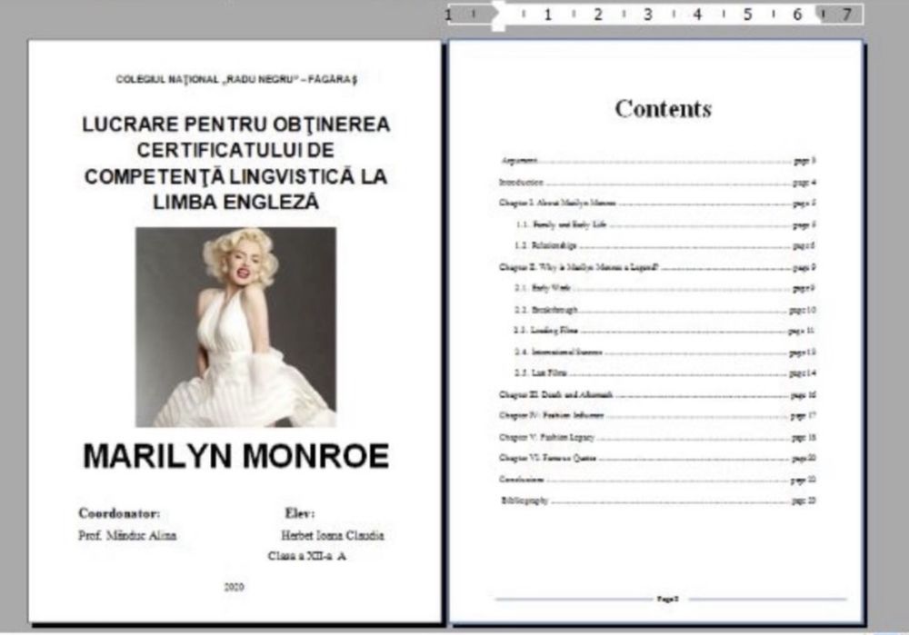 Realizez atestat engleza personalizat - orice tematică