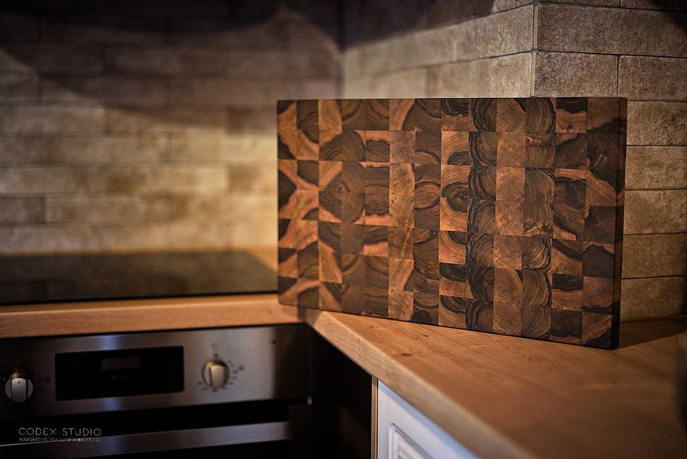 Tocator endgrain din lemn de nuc 50x30x6cm