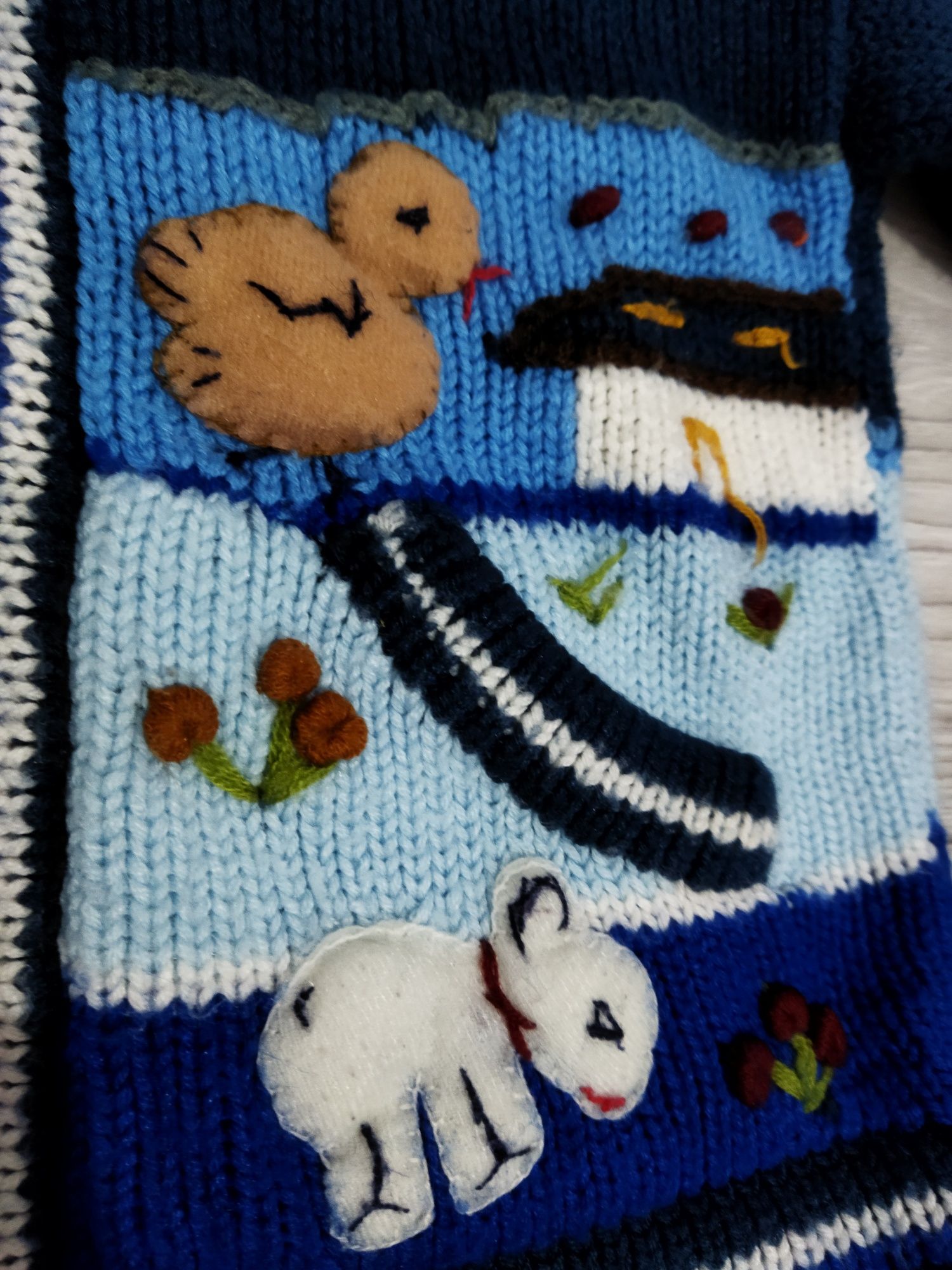 Cardigan din lana Peruvian Kids handmade copii  5-6-7 ani