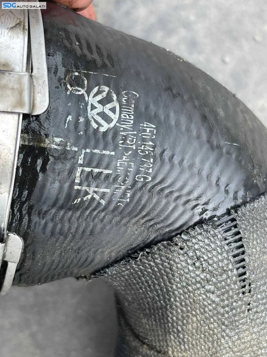 Furtun Conducta Tubulatura Intercooler Audi A6 C6 4F 3.0 TDI BMK BNG ASB 2005 - 2008 Cod 4F0145737G [C5631]