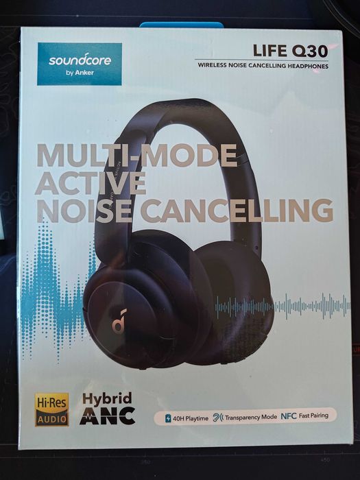 Casti Wireless Over-Ear Anker Soundcore Life Q30, ANC, Albastru Inchis