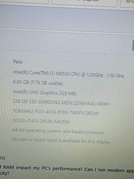 Лаптоп HP 250 G7