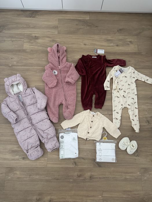 Зимни дрехи за момиче 6-9м