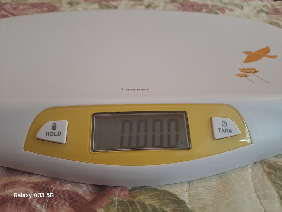 Cantar de bebelusi BEURER BY80, 20kg, alb-galben