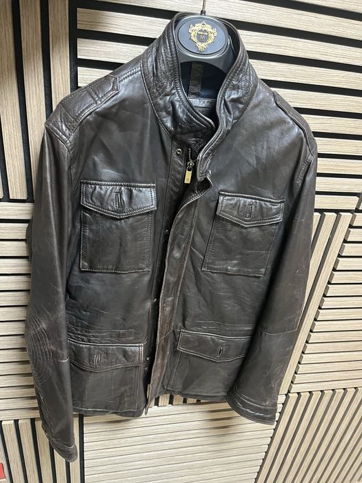 Massimo Dutti : Яке от естествена кожа размер Л / Оригинал