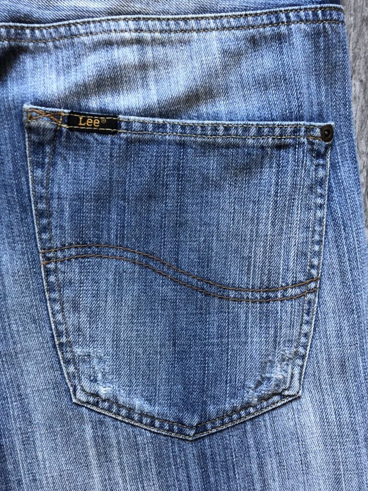 Pantaloni Scurti Barbati LEE Jeans Blugi Vara Albastru | Talie 88 cm