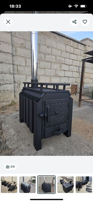 Печь-буржуйка...