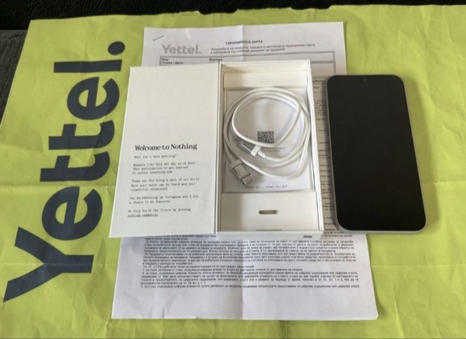 КАТО НОВ 256GB Nothing Phone 2A Plus 5G Гаранция Yettel 2028 Grey