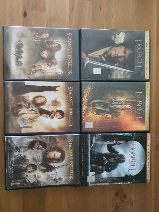 Serie filme Lord of the Rings și The Hobbit DVD