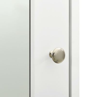 vidaXL Dulap de baie cu oglindă, alb, 66x17x63 cm, MDF