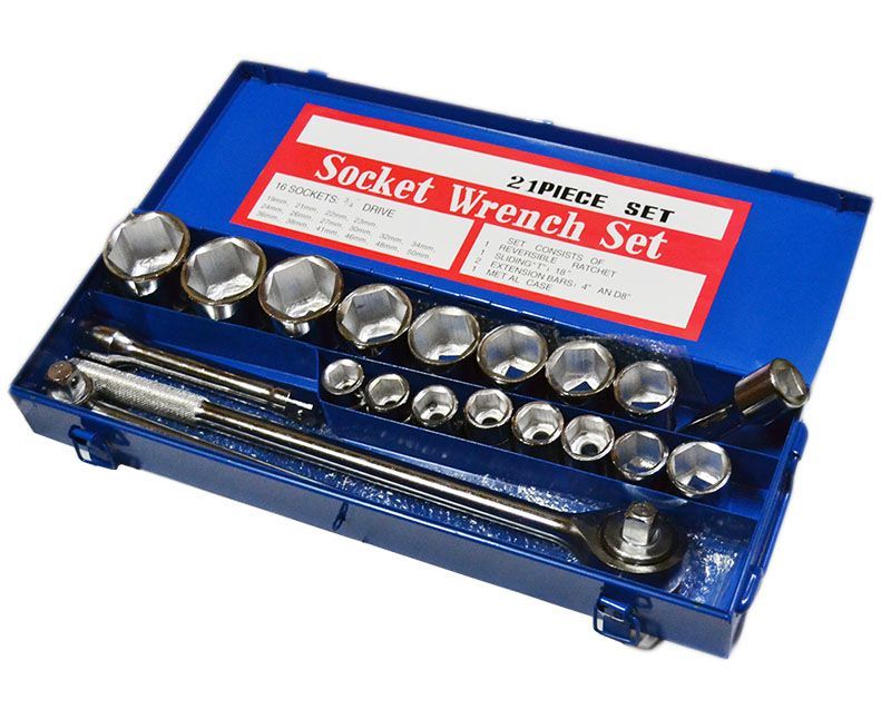 Trusa chei tubulare RealParts 21 piese 19-50mm Metric