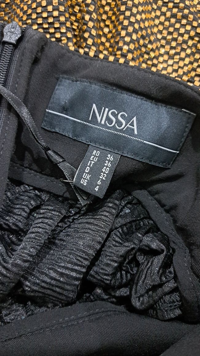 Vand rochie de seara NISSA - aurie cu spatele gol