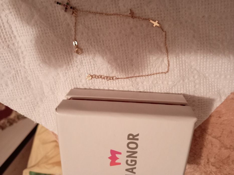 Vând aur 14 k brățară și pandativ