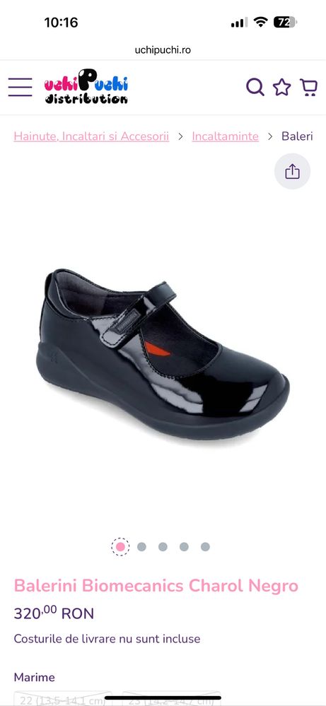 Vand pantofi Biomecanics Charol, marimea 23