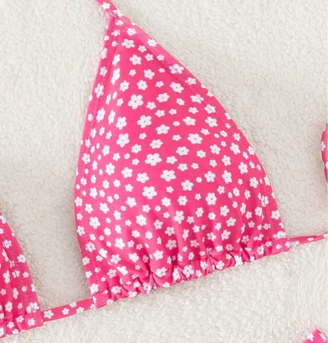 Costum de baie roz NOU, S-M