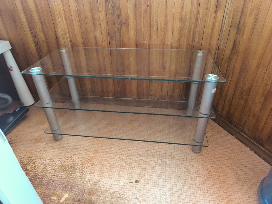 Стеклянный стол б/у