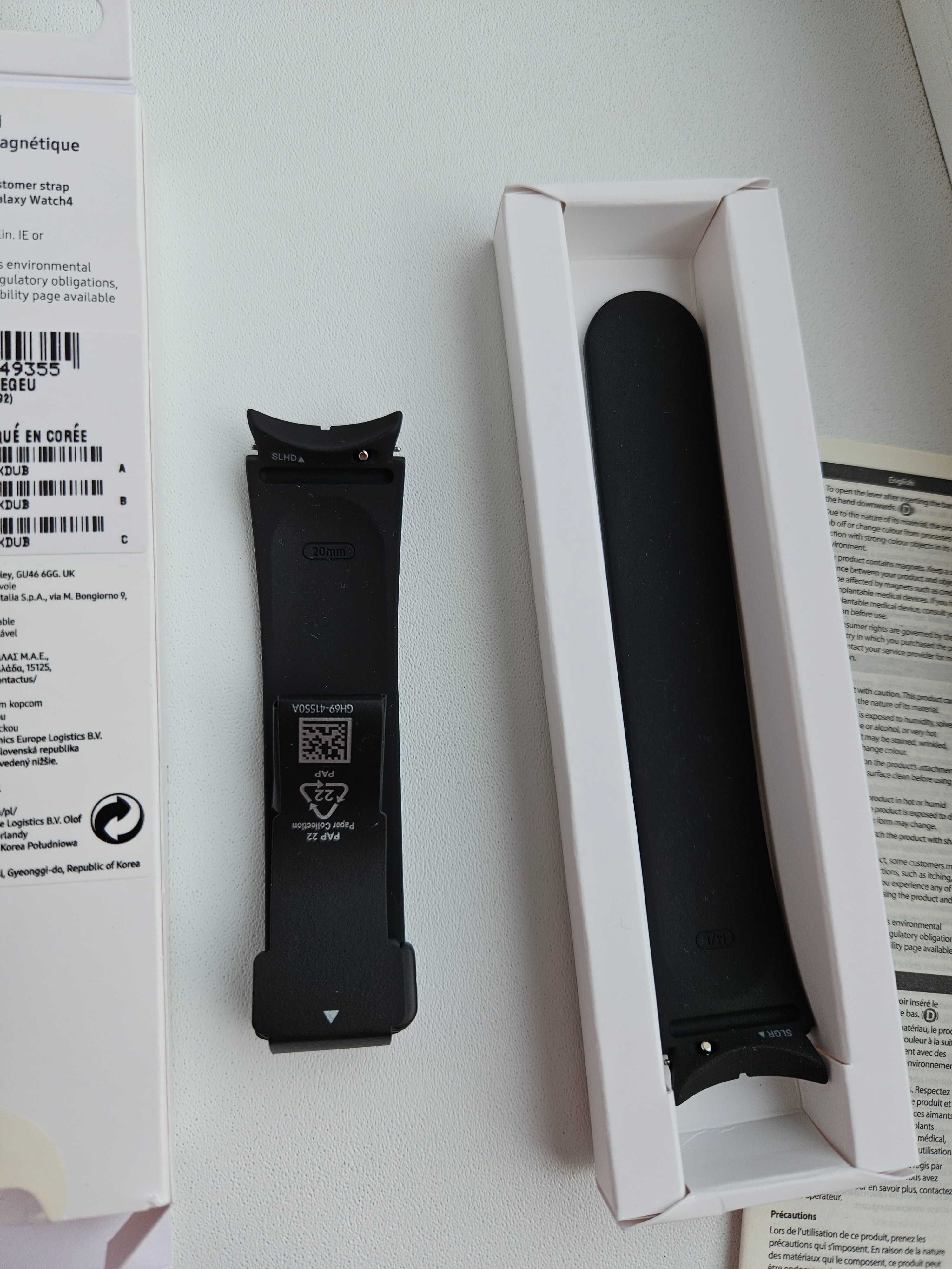 Vand curea smartwatch Samsung D-Buckle Sport Galaxy Watch5 Pro, Black