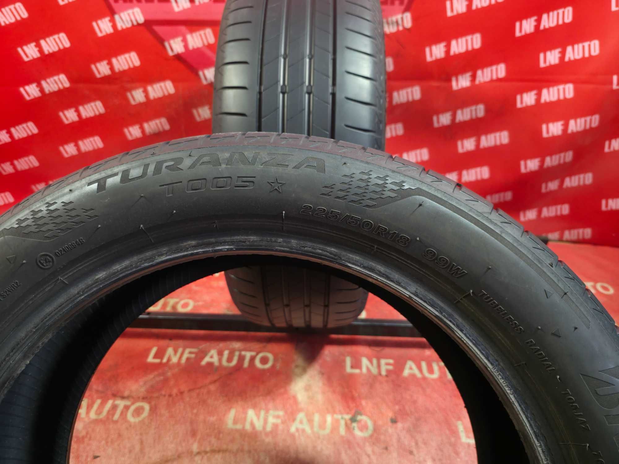 Anvelope de VARA - 225/50/18 - BRIDGESTONE - 6.33 MM - DOT 2021 !