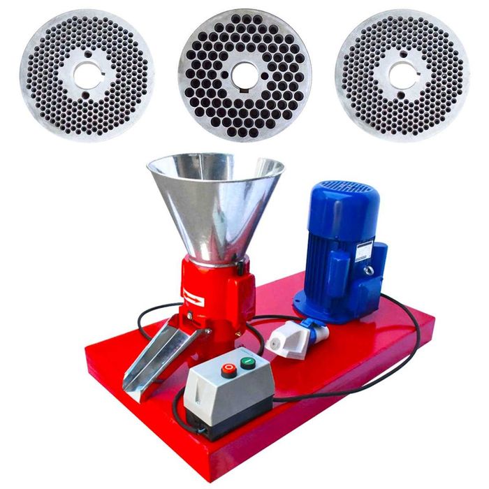 Granulator furaje Eurogran 120 cu 3 matrite, motor inclus, NOU