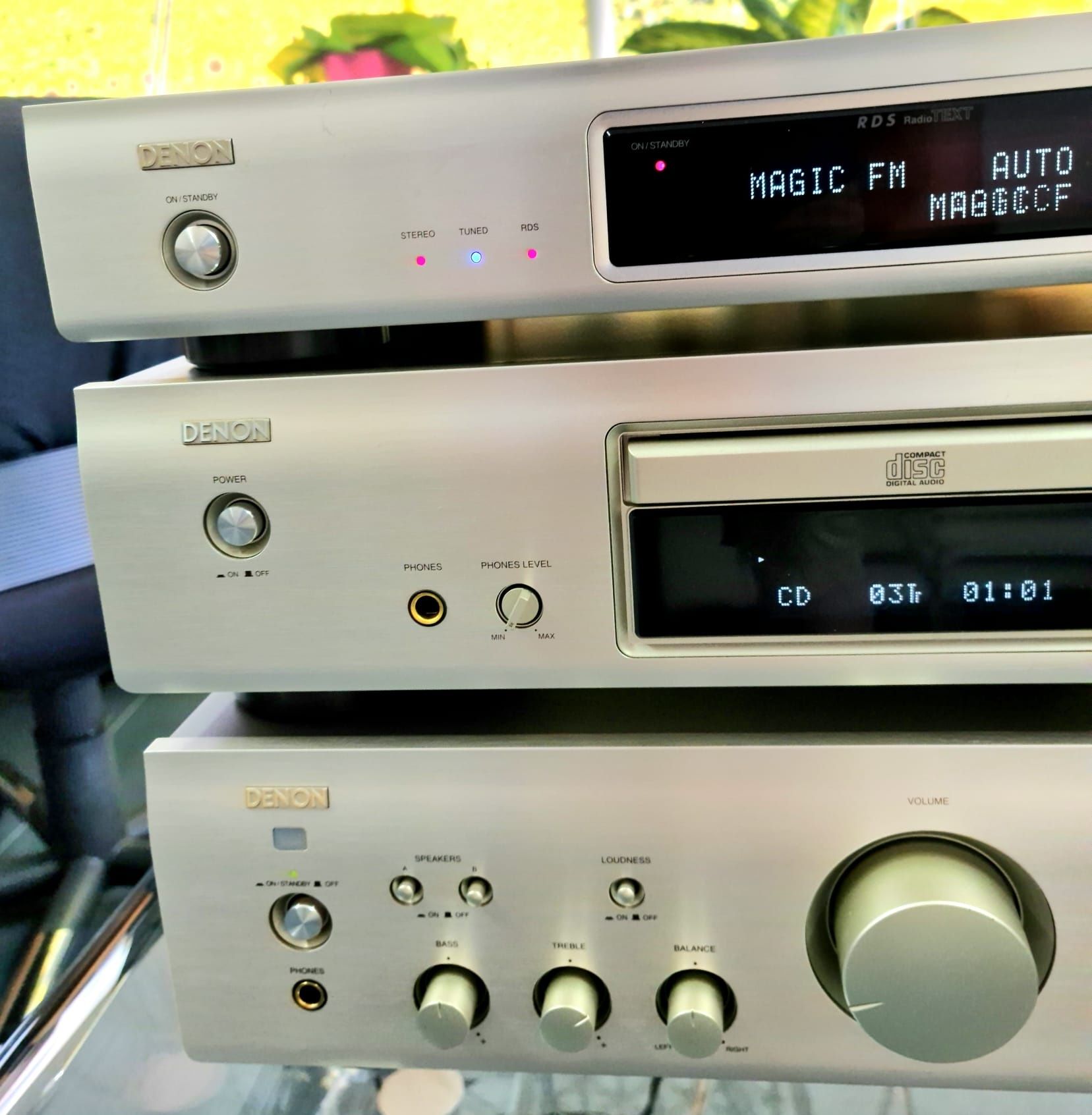 linie audio Denon/amplificator/cd player/tuner