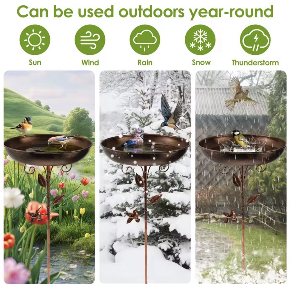 Хранилка и поилка за птици Bird bath feeder