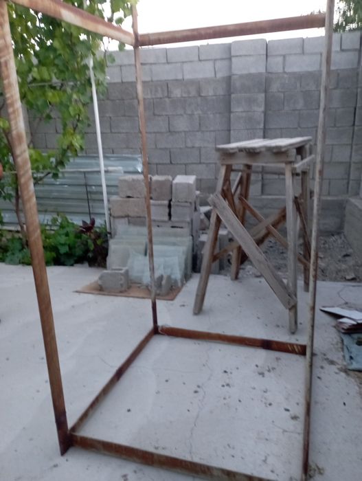 Летний душевой каркас