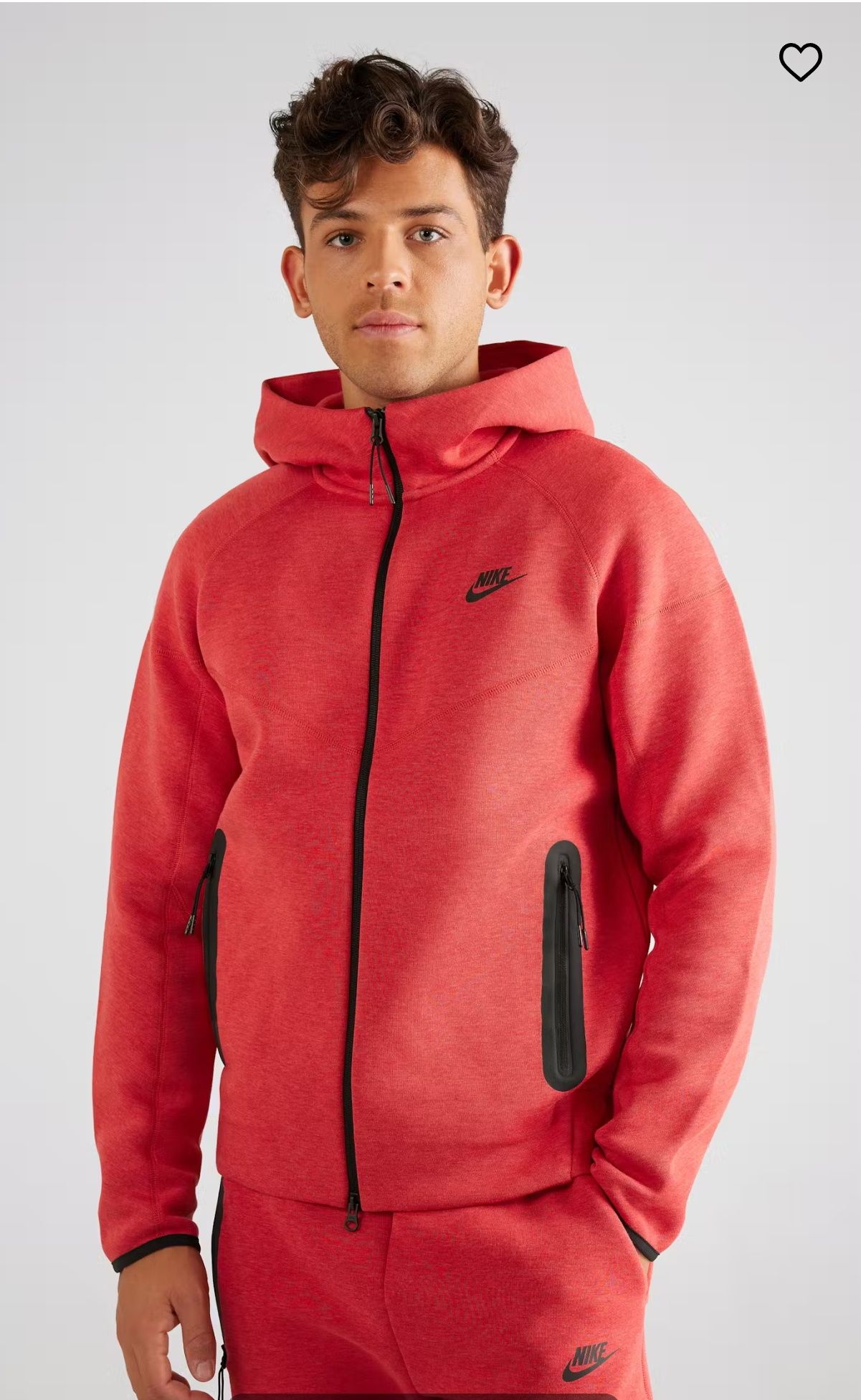 Nike Tech Fleece Windrunner - Червен XXL I