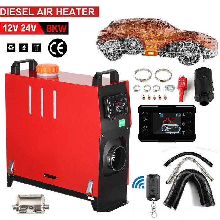 Суха Печка на дизел с дистанционно за автомобил кемпер бус стая