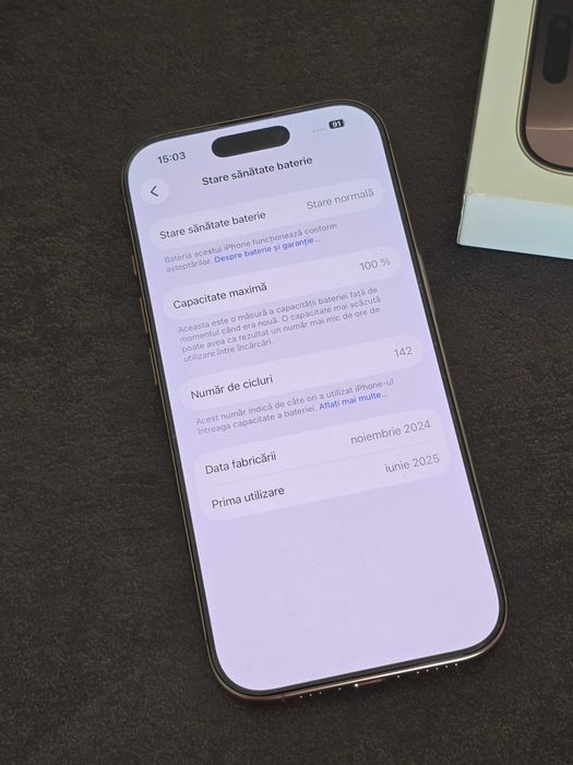 iPhone 16 Pro 128GB Desert bateria 100%