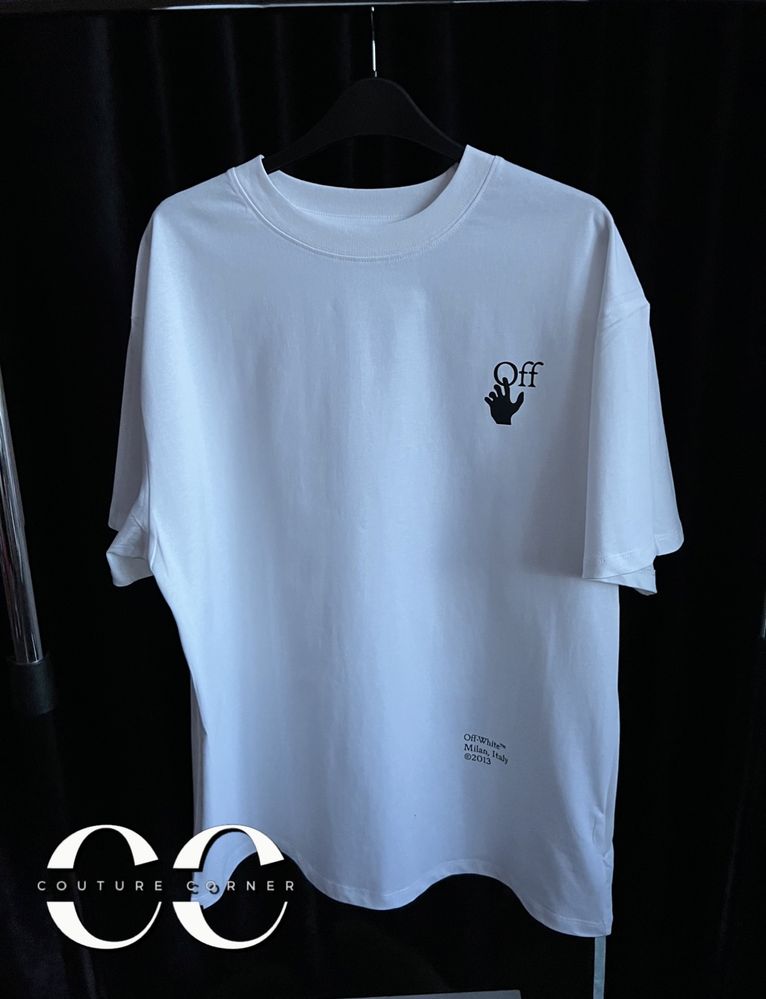 Tricou OFF-White • Calitate TOP • Caravaggio White Arrows Over