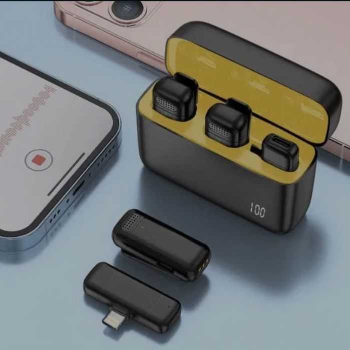 Microfon lavalieră wireless dual