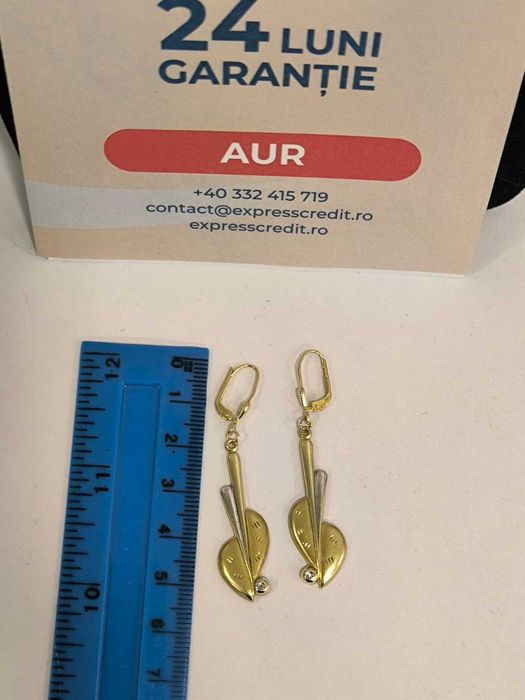 Cercei aur 14k 2,38g (b.44056 AG24) - Garantie 2 ani!