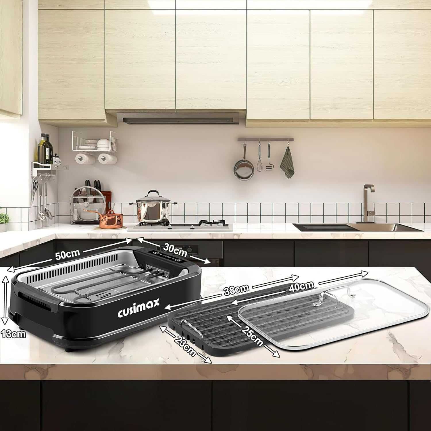 Грил/скара CUSIMAX Steak BBQ | 1500 W,Гаранция