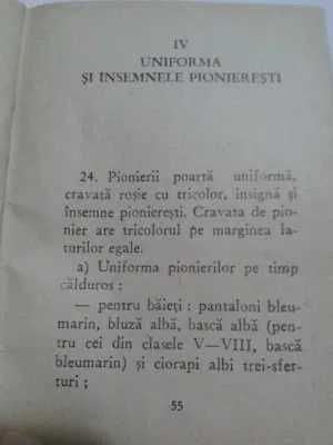 Statutul Organizatiei Pionierilor din Republica Socialista Romania