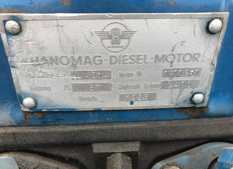 Motor Hanomag Diesel tractor 57 CP