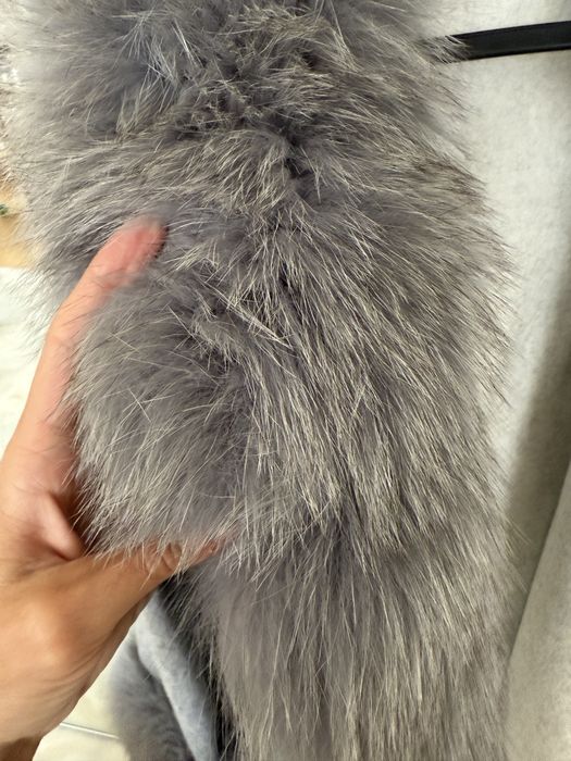 Палто с естествен косъм