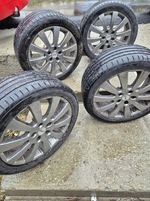 Vând set de 4 roti ,cu cauciucuri de vara: 225/45/17