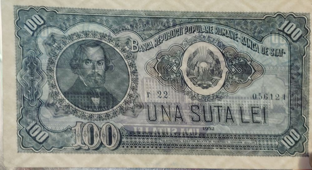 Bancnota România 100 lei 1952 UNC