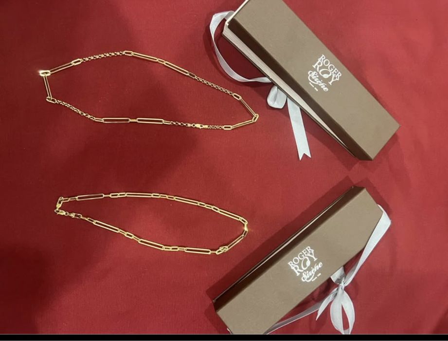 Lant dama 14k nou 2 bucati  8 gr 9 bucata  pret 370 lei pe gram