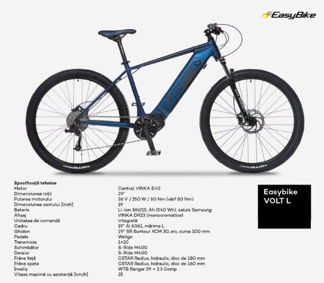 Bicicleta electrica Easy Bike Volt L