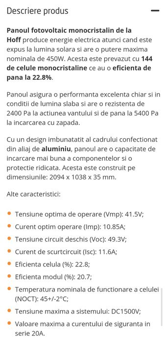 Panouri Fotovoltaice NOI
