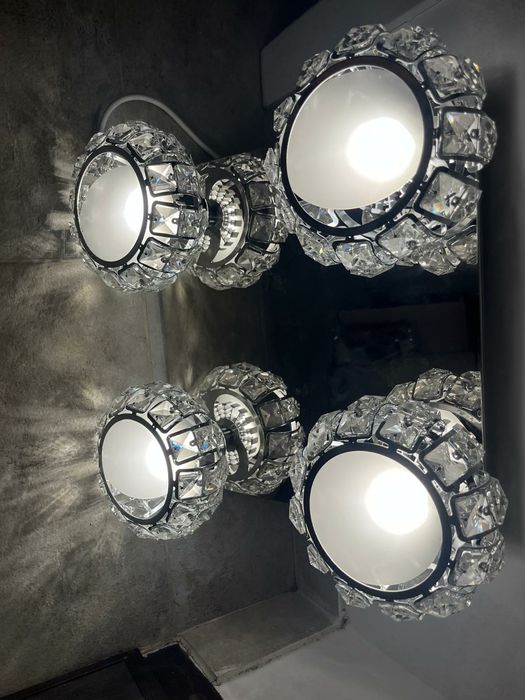 Lustra 4 leduri- cristal