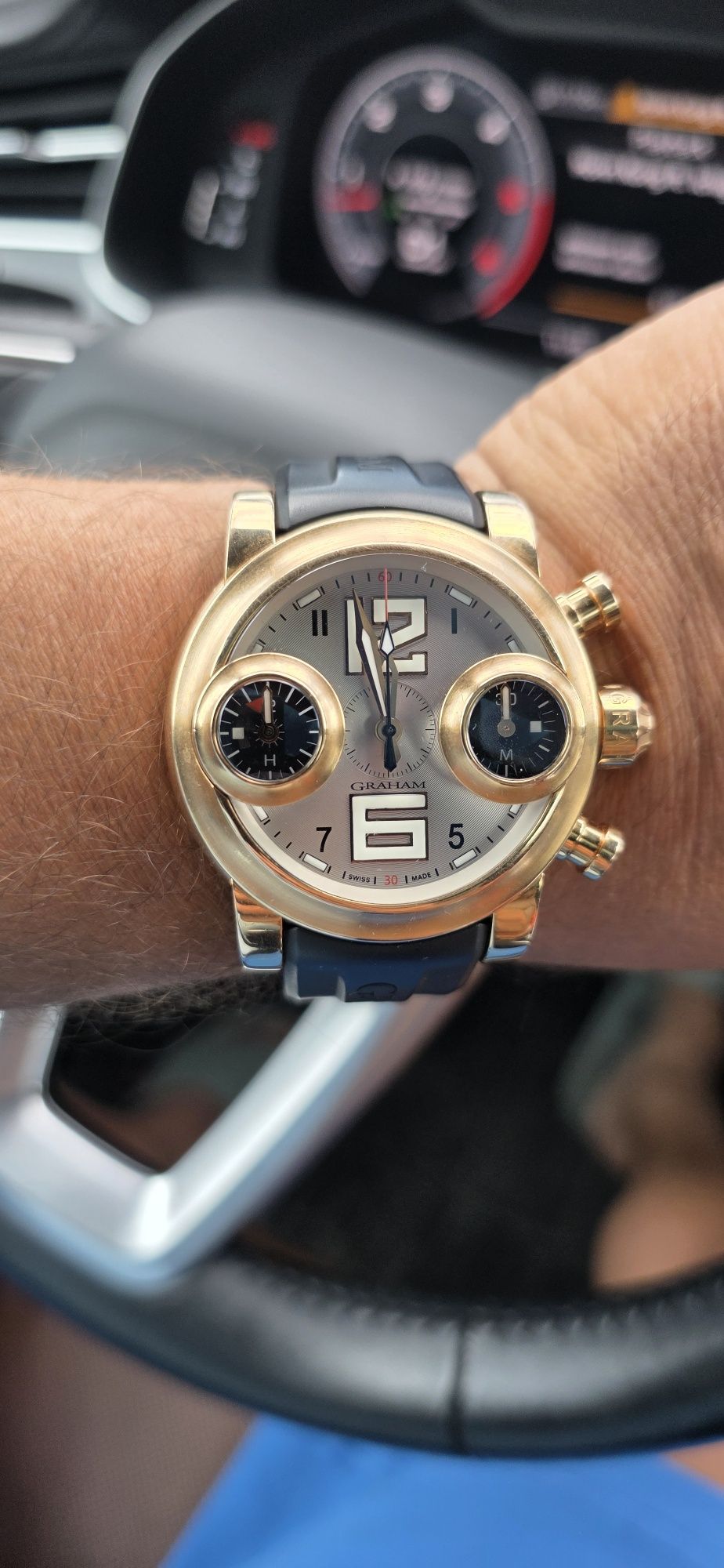 Graham 46mm 18k rose Gold