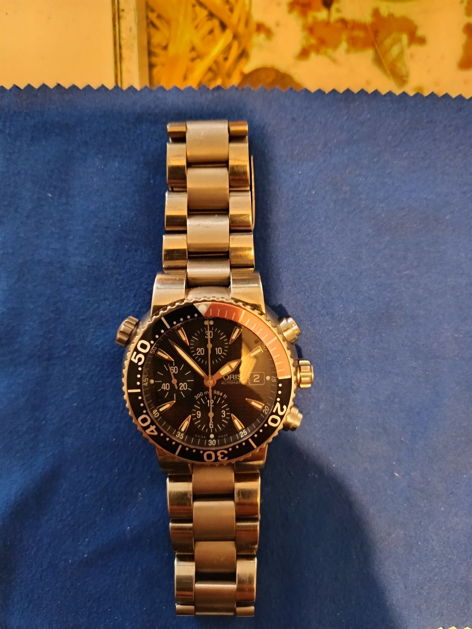 Топ цена!Oris TT1 Titanium diver Chronograph.