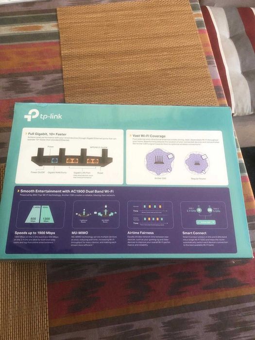Wi Fi Router - AC1900 Wireless Wi-Fi Router, Dual Band wi-fi 5 SIGILAT