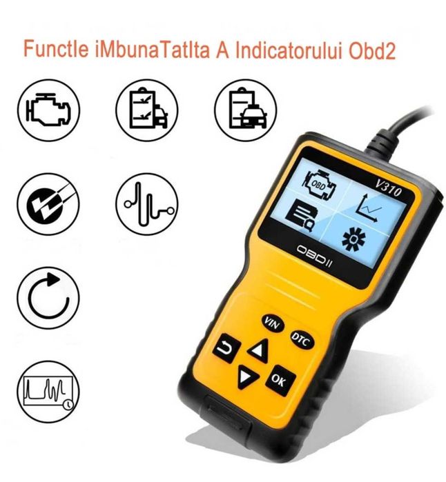 Tester Diagnoza Auto OBD2, Citește/Șterge Coduri eroate. Ploiești