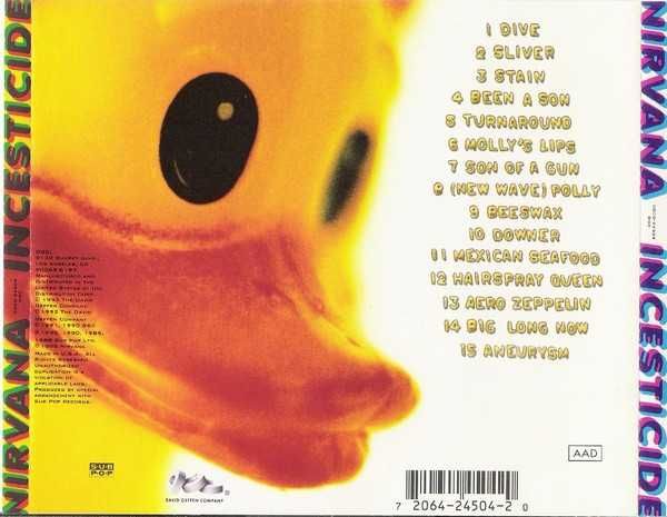 CD Nirvana - Incesticide 1992