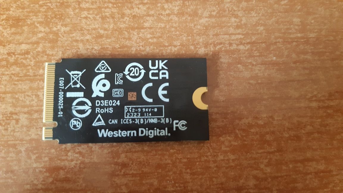 SSD NVME WD SN740 1TB Pcie Gen4 x4 2242